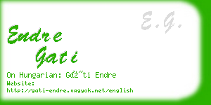 endre gati business card